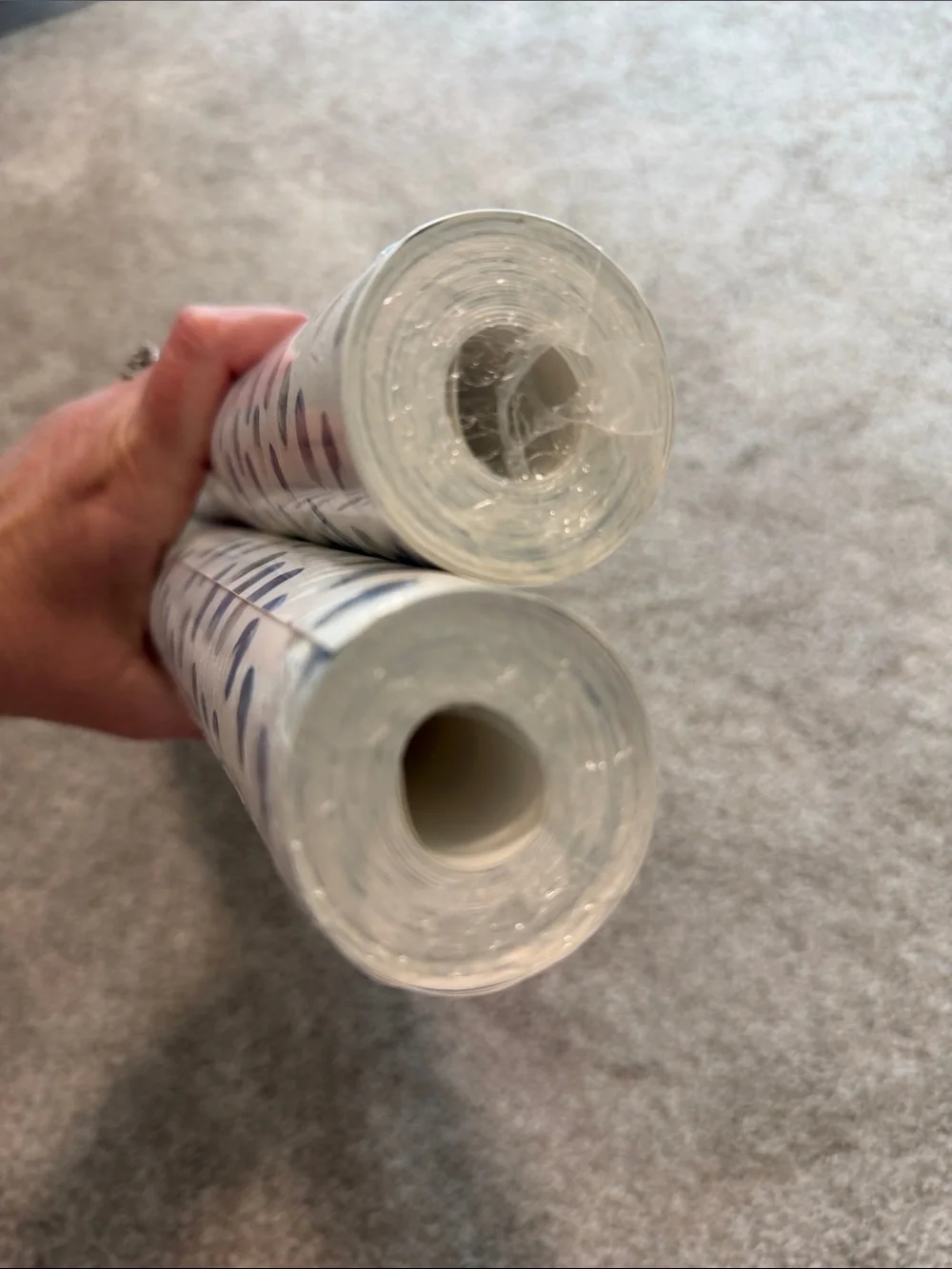 Chesapeake Wallpaper. Madeline Blue Dot. 2 brand new rolls.